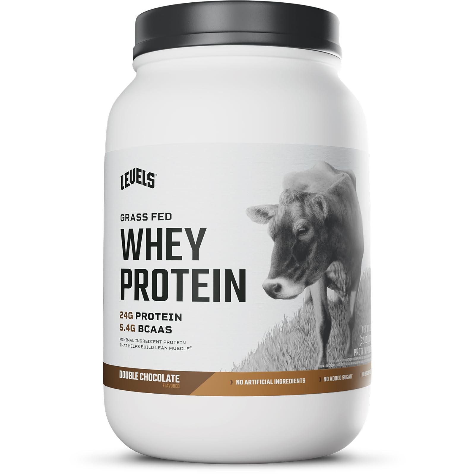 Levels Grass Fed Whey Protein Powder No Artificials 24G of Protein Double Cho…