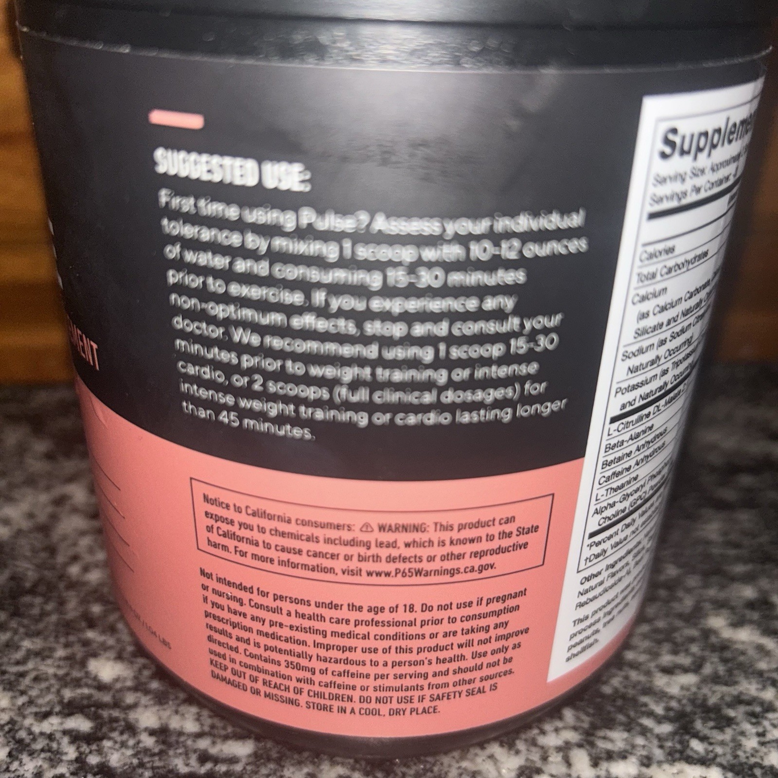 Pulse, Pre-Workout Drink, Watermelon, 1.04 lbs (472 g) Sealed Legion Free Ship
