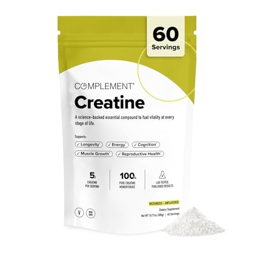 Creatine Monohydrate Micronized Powder 5g 60 Servings Vegan