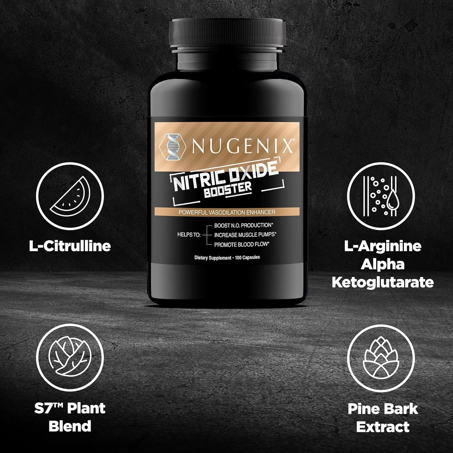 Nitric Oxide Booster Supplement – Nitric Oxide Flow, L-Arginine, L-Citrulline…