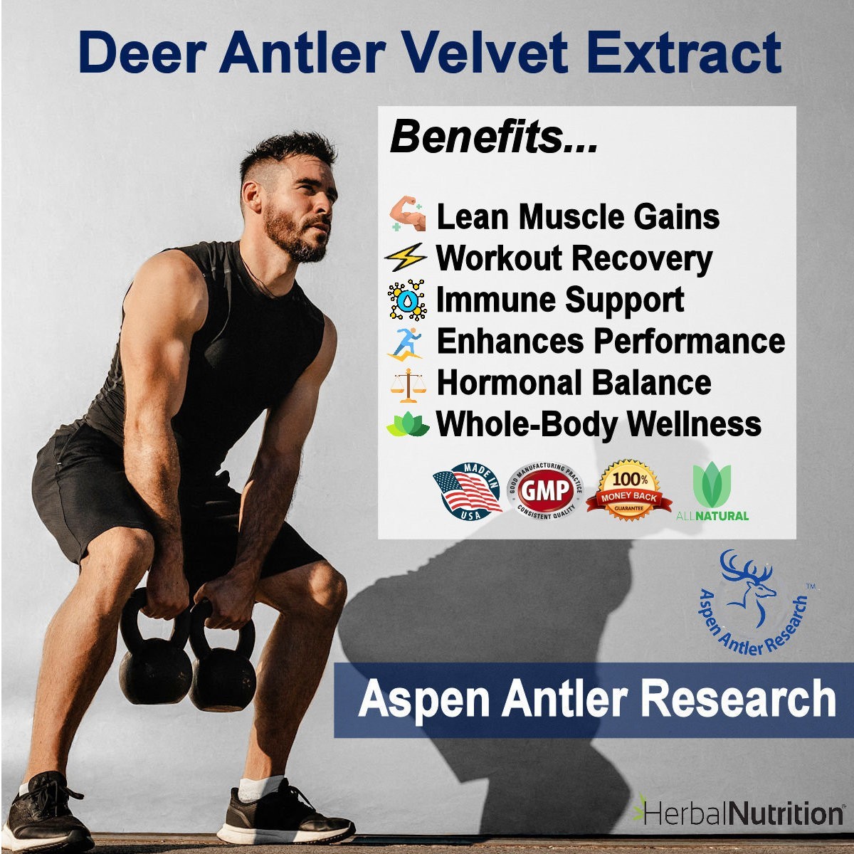 BOGO Deer Antler Velvet Spray EXTREME IGF-1 | 400mg At 43X | Two Bottle Pack