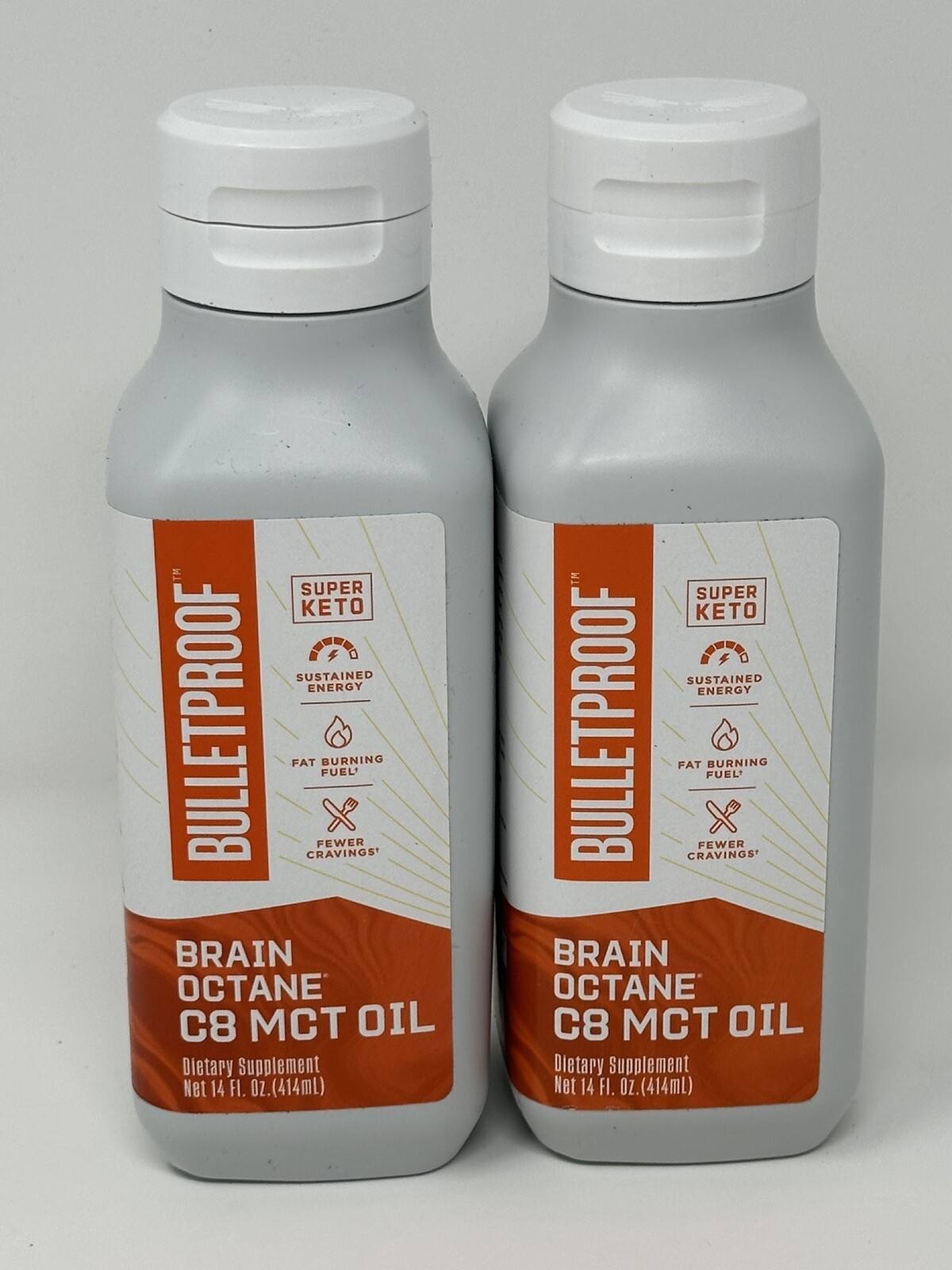 ( 2 ) Bulletproof Brain Octane C8 MCT Oil – 14 fl oz BB 01/15/2026