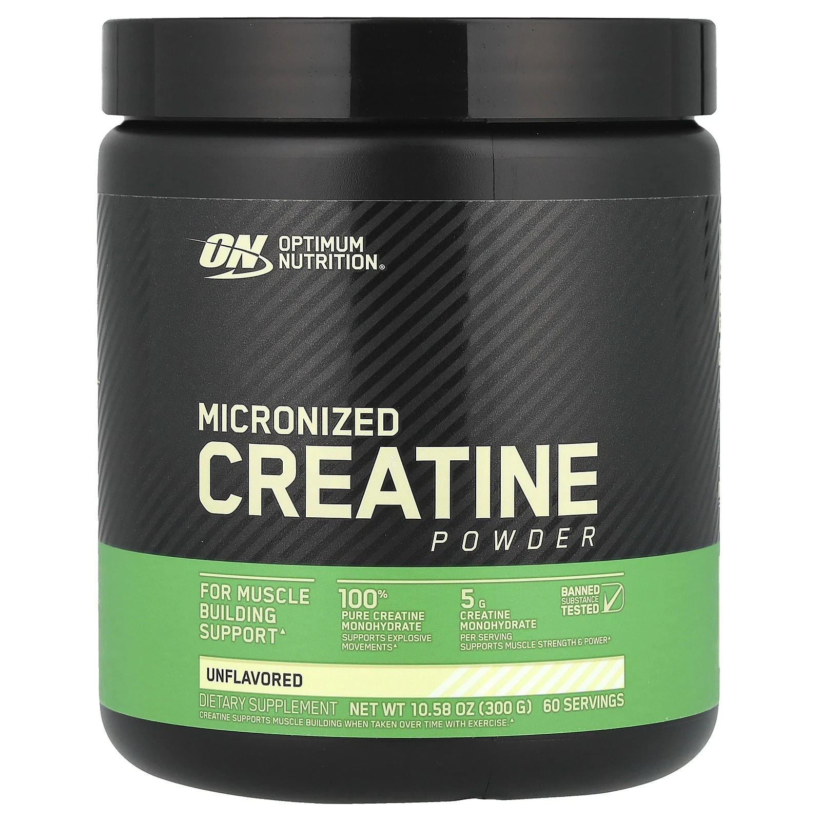 Optimum Nutrition Micronized Creatine Powder 60 Servings Unflavored EXP 01/27