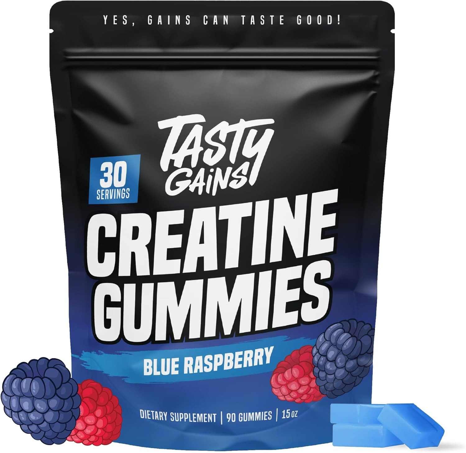 Creatine Gummies – 90G of Creatine Monohydrate – Workout Supplements – Build Mus
