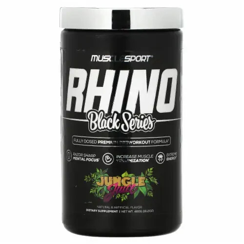 Musclesport Black Series, Rhino, FRUIT PUNCH FLAVOR, 16.2 oz (460 g)