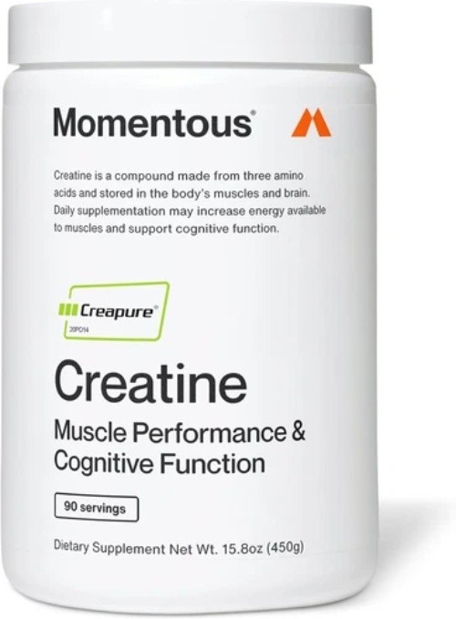 Momentous Creatine Monohydrate Powder – NSF Certified – 90 Servings