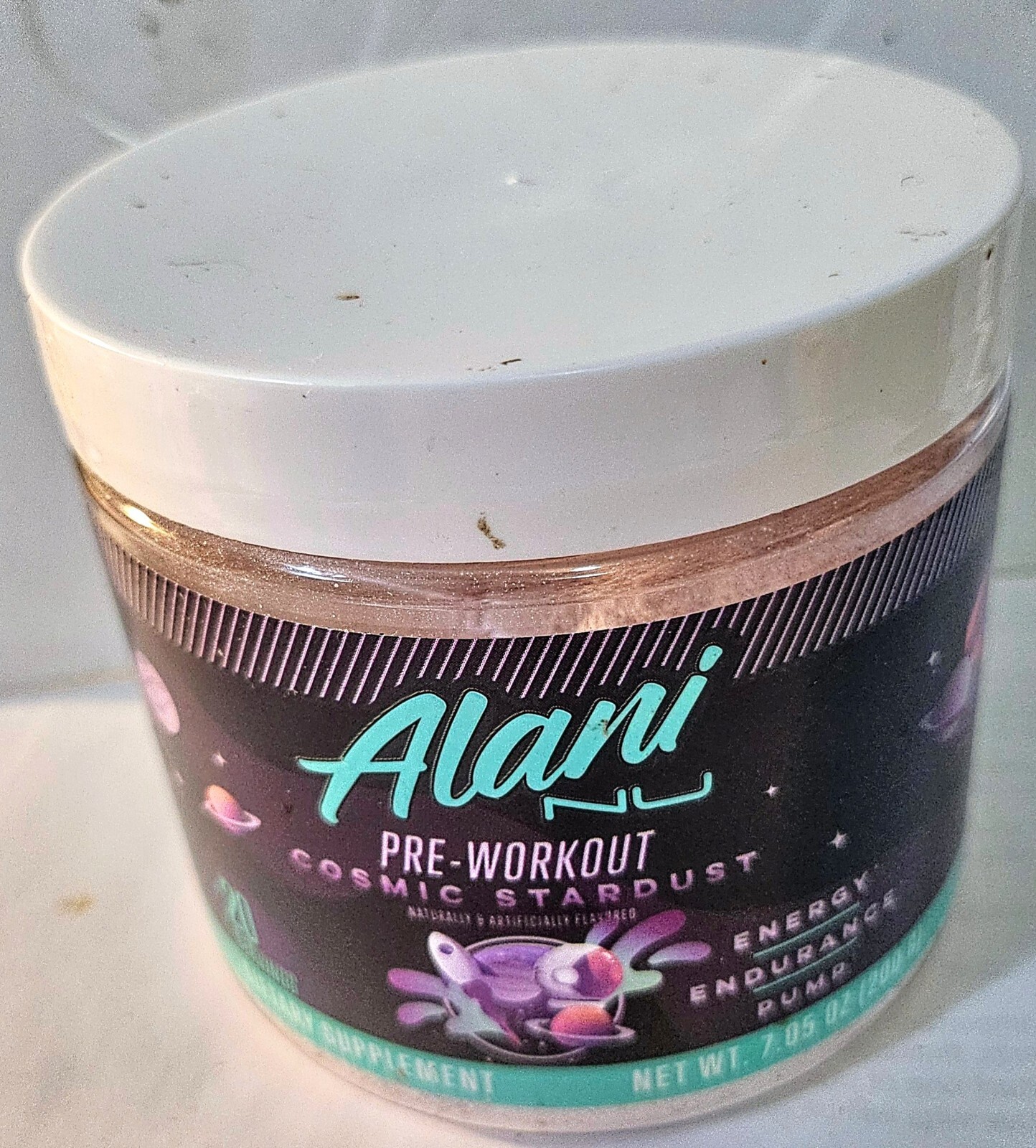 ALANI NU PRE-WORKOUT POWDER-COSMIC STARDUST-200MG CAFFIENE-ENERGY-7.05OZ