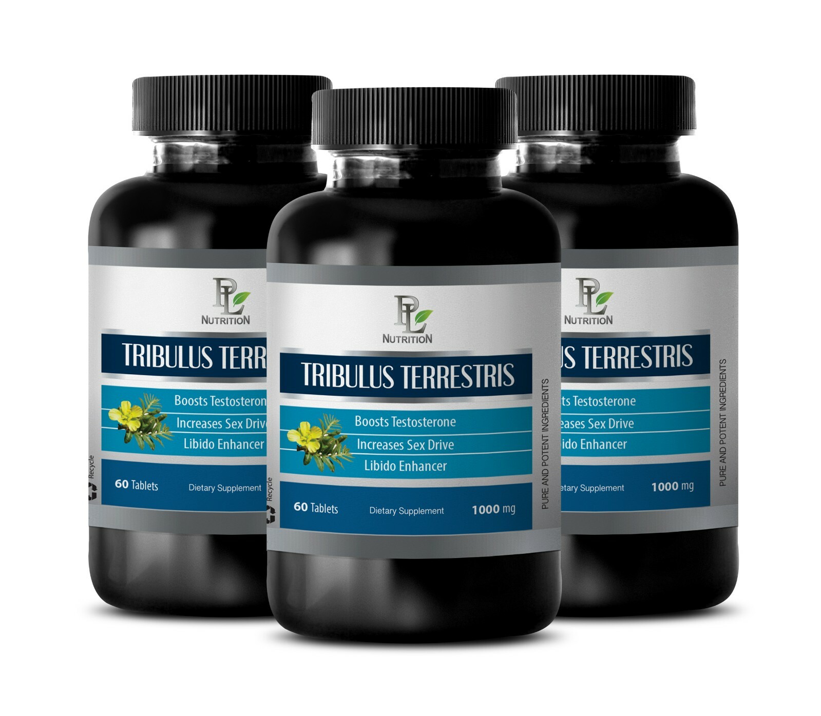 Boost testosterone Levels – TRIBULUS TERRESTRIS 1000mg 3 Bottles 180 Tablets