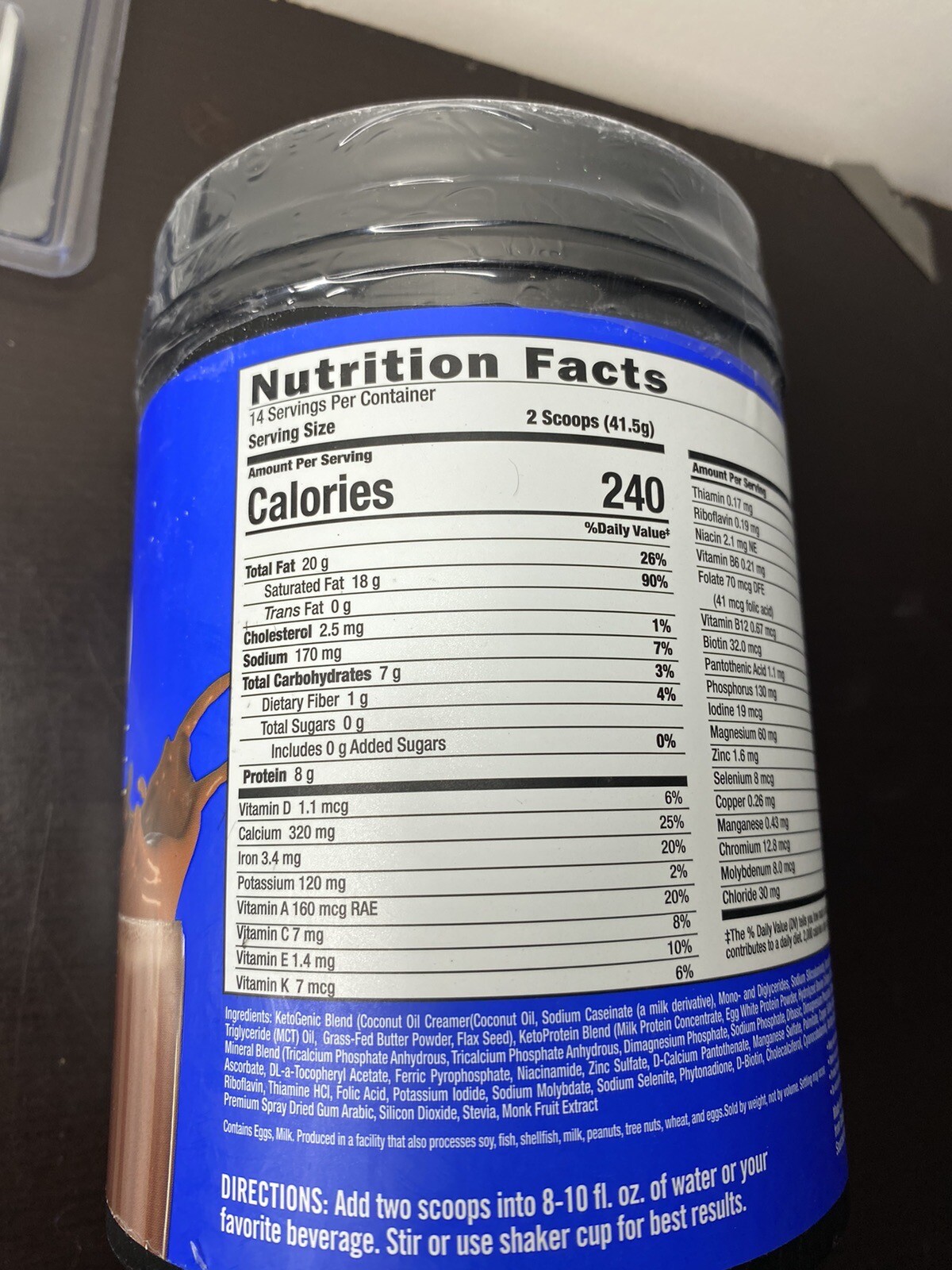 Keto Science Keto Mealshake – Chocolate Cream 20.49 oz Powder Exp/ 10-26 New!