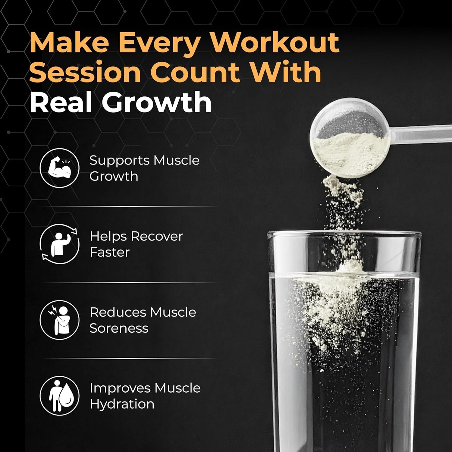 L-Glutamine Powder – Post Workout Amino Acid for Muscle Growth & Recovery