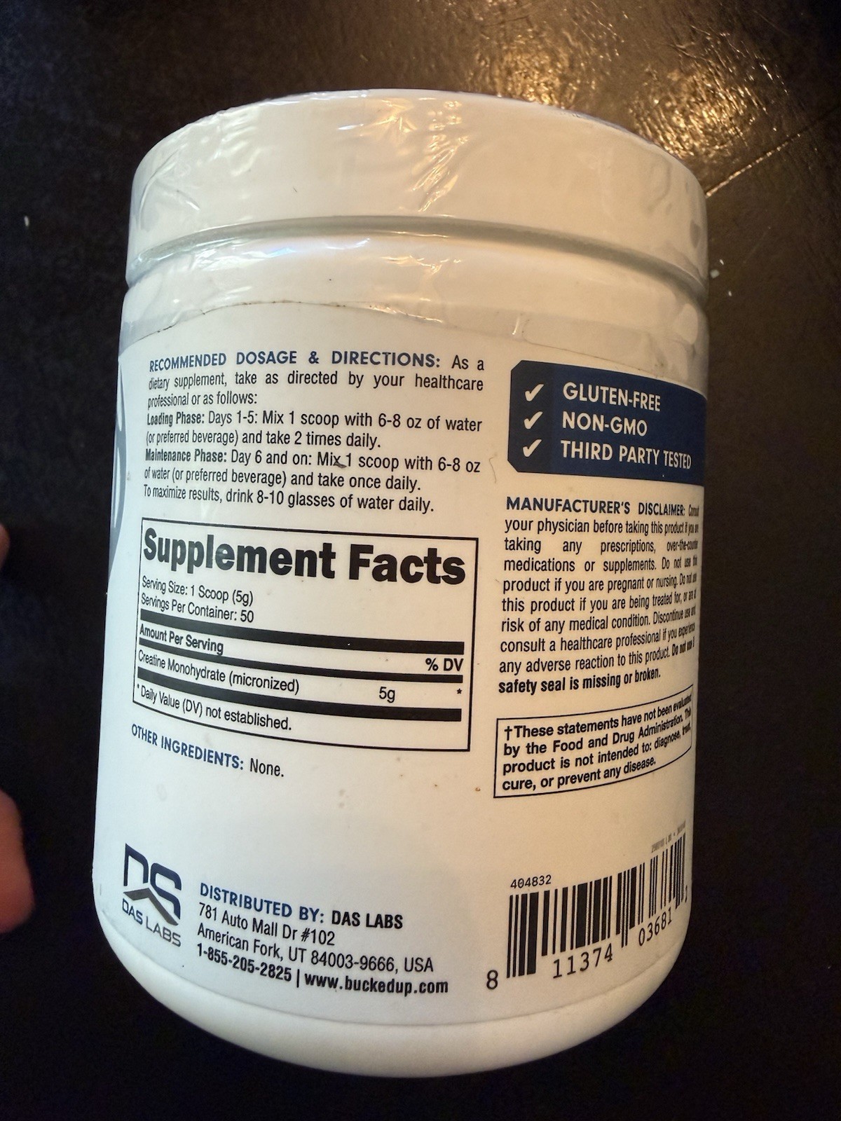 4x Bucked Up Micronized Creatine Powder 200 Servings GF Bodybuilding Sup NEW