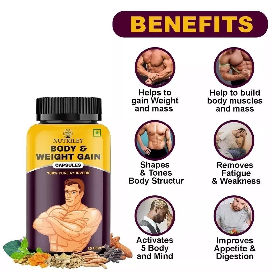 BODYBUILDER MASS GAINER CAPSULE FOR MUSCLE & WEIGHT GAIN 60 Caps USA