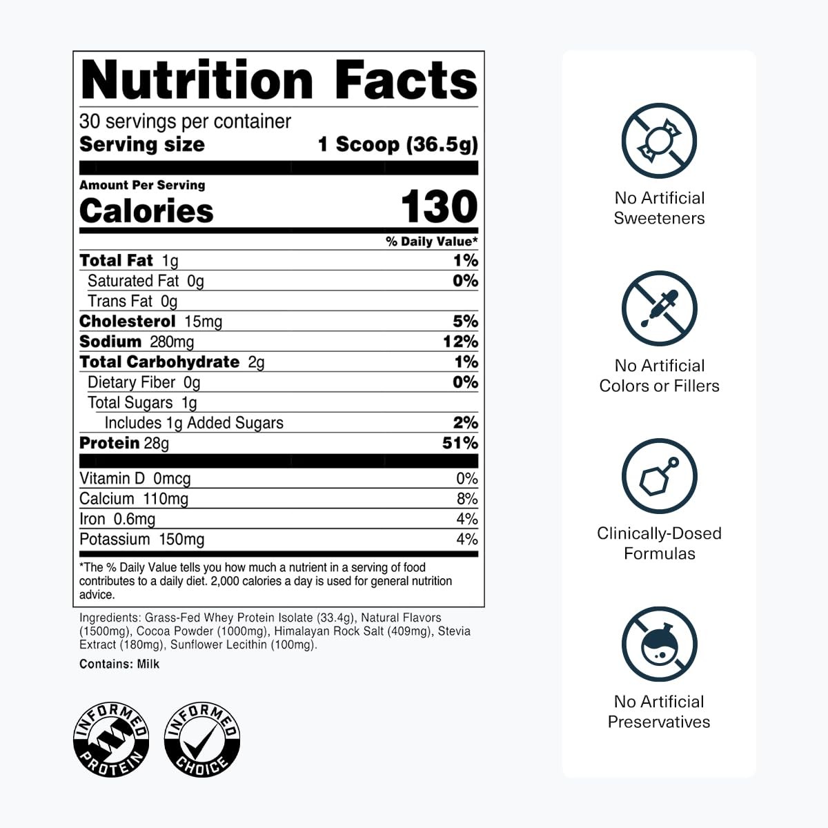 Transparent Labs Grass-Fed Whey Protein Isolate – Naturally Flavored, Gluten …