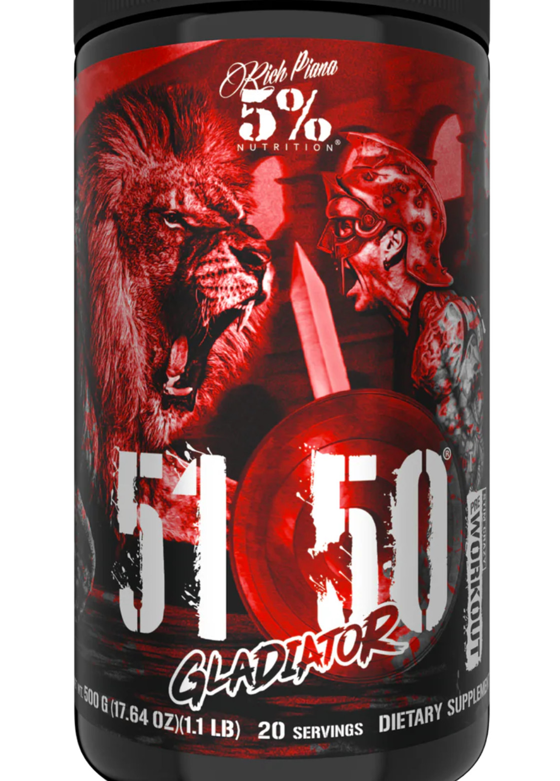5% Nutrition 5150 GLADIATOR High Stimulant Pre-Workout 20svgs Violet Vengeance