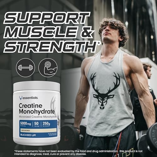 Creatine Monohydrate Micronized 250g 50 Servings 5g Unflavored