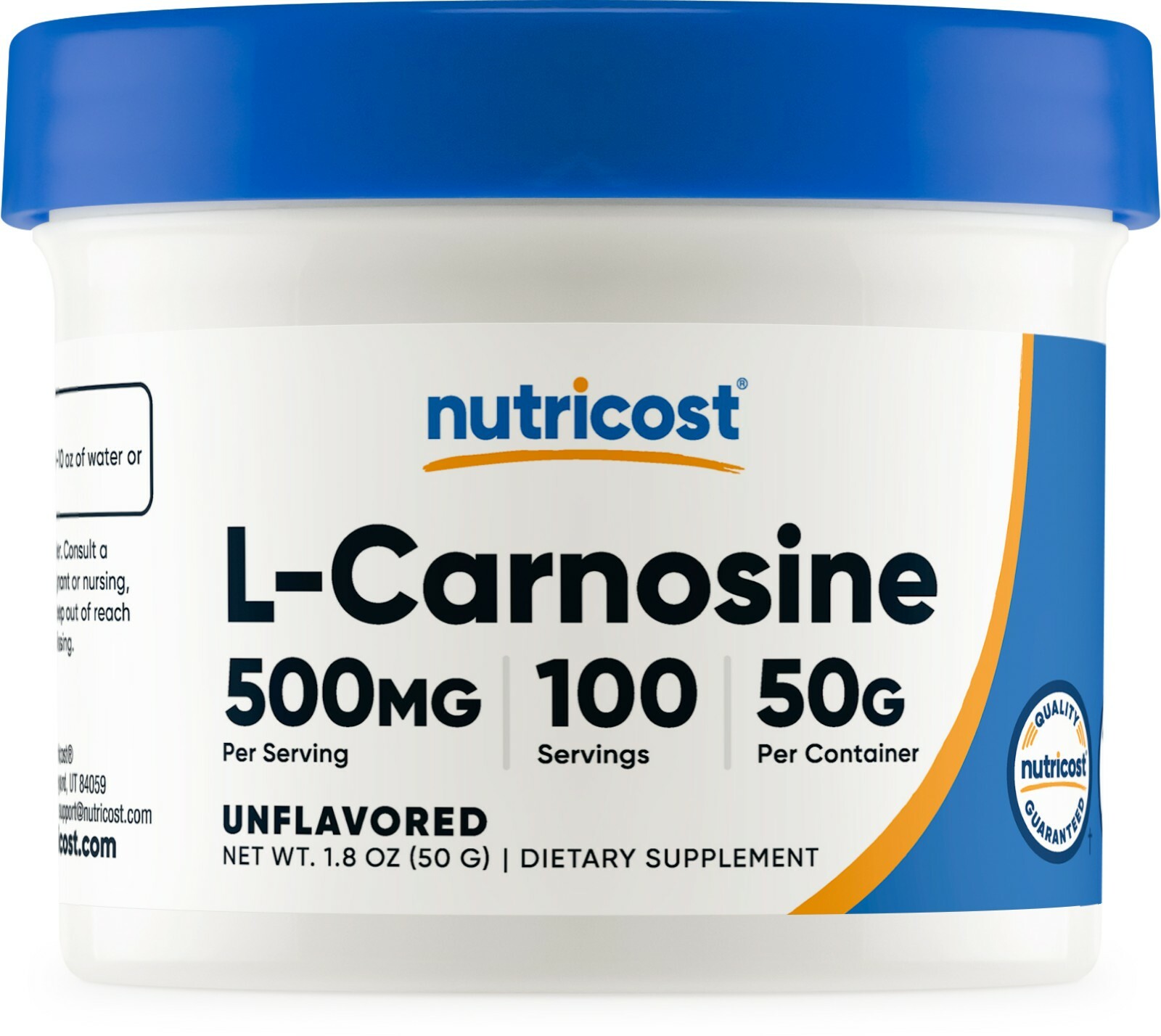 Nutricost L-Carnosine Powder 50 Grams (100 Servings) – Non-GMO