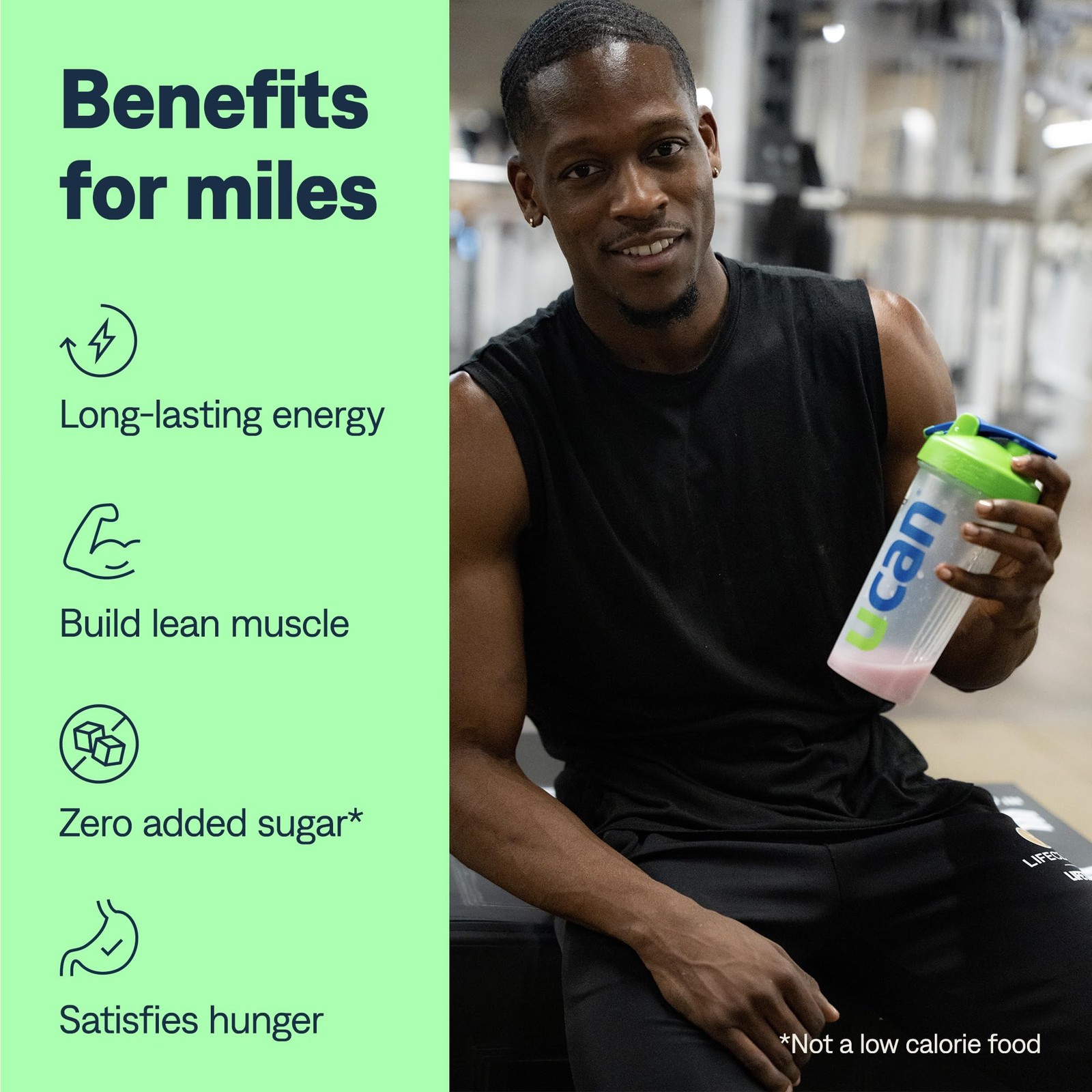UCAN Energy + Whey Protein Powder 19g Per Serving with Amino Acids EAAs & BC…