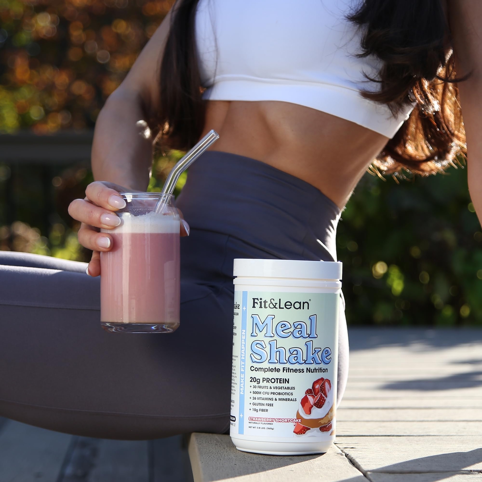 Fit & Lean Meal Shake Fat Burning Meal Replacement Protein Fiber Probiotics S…