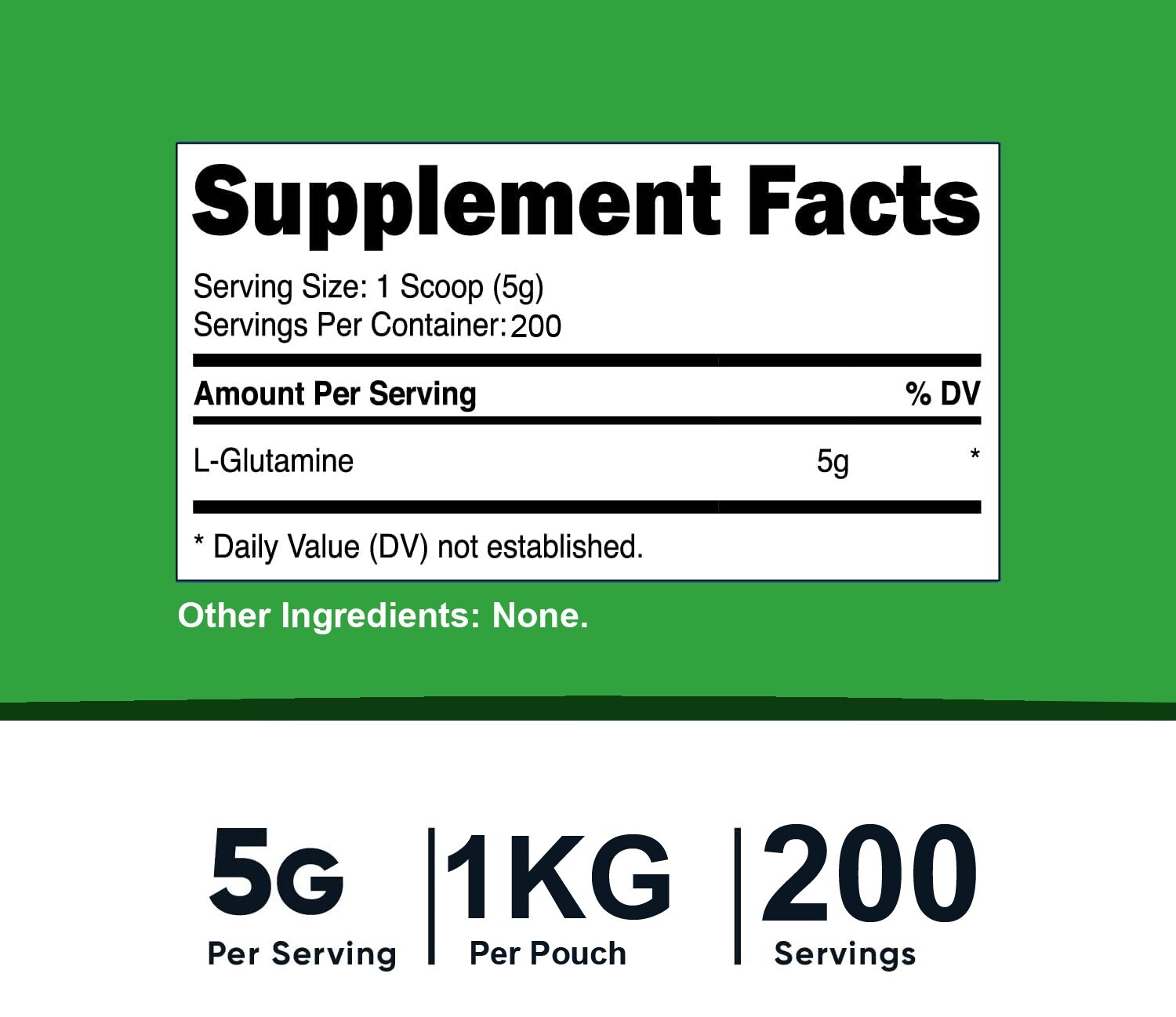 Glutamine Powder 100% PURE POWDER 2.2lb (1000g) PHARMACEUTICAL GRADE
