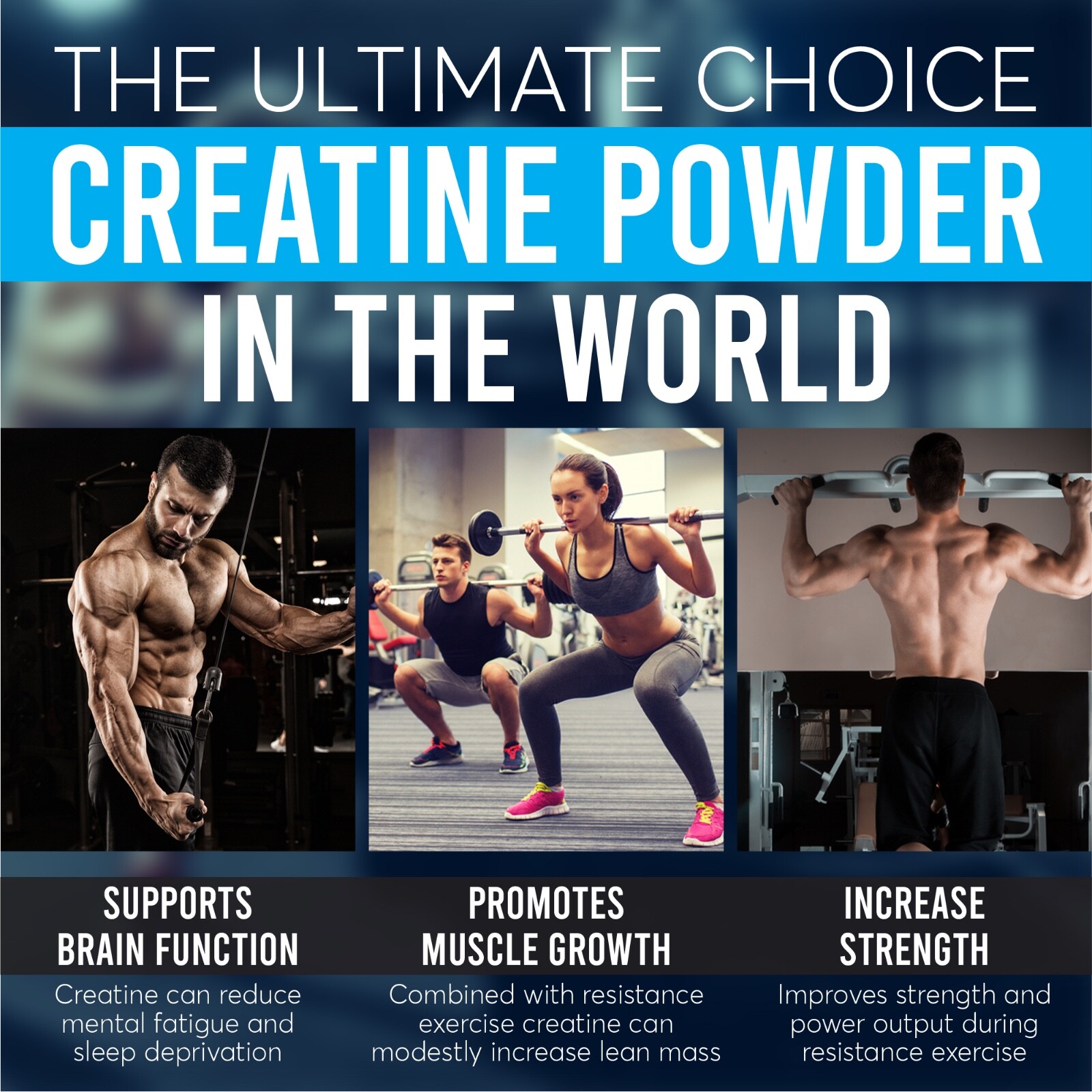 Clean Power Nutrition Creatine Monohydrate Powder 90 Servings