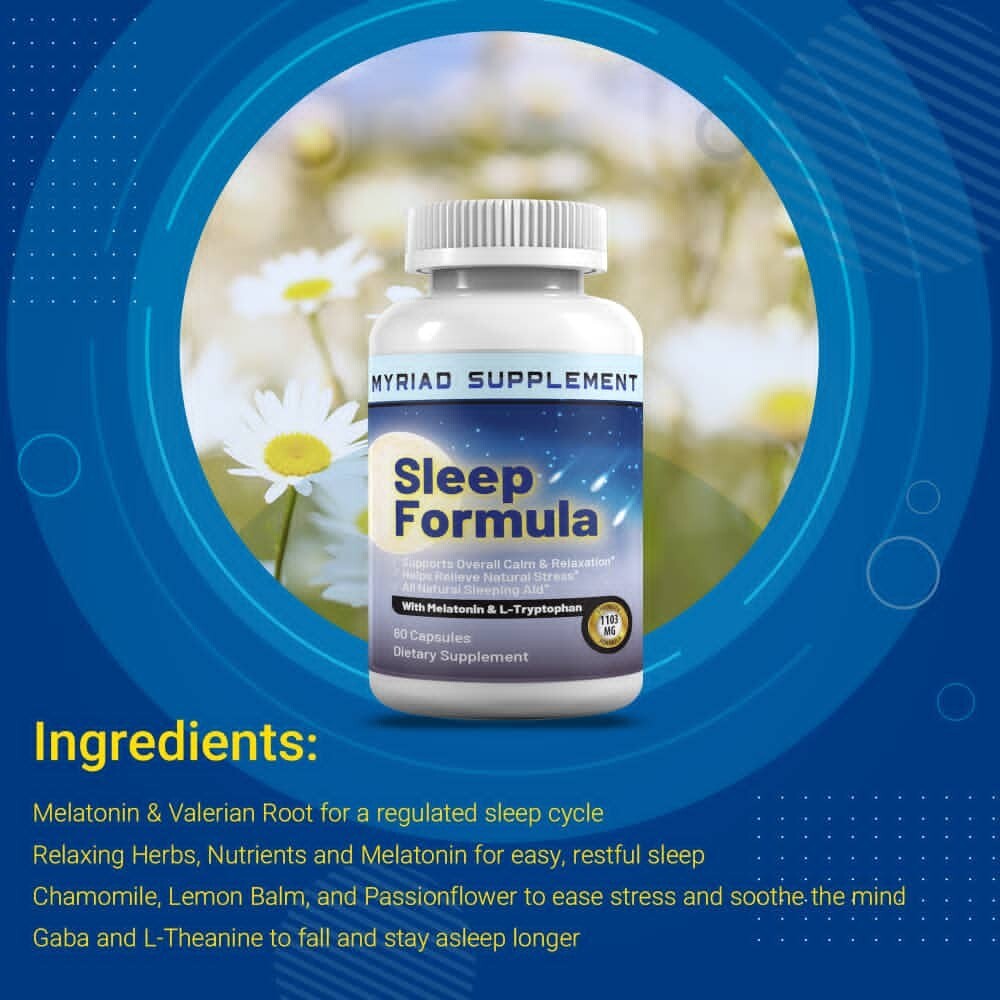 Extra Strength Sleeping Pills/Stress Relief Timed Release capsules Body recovery