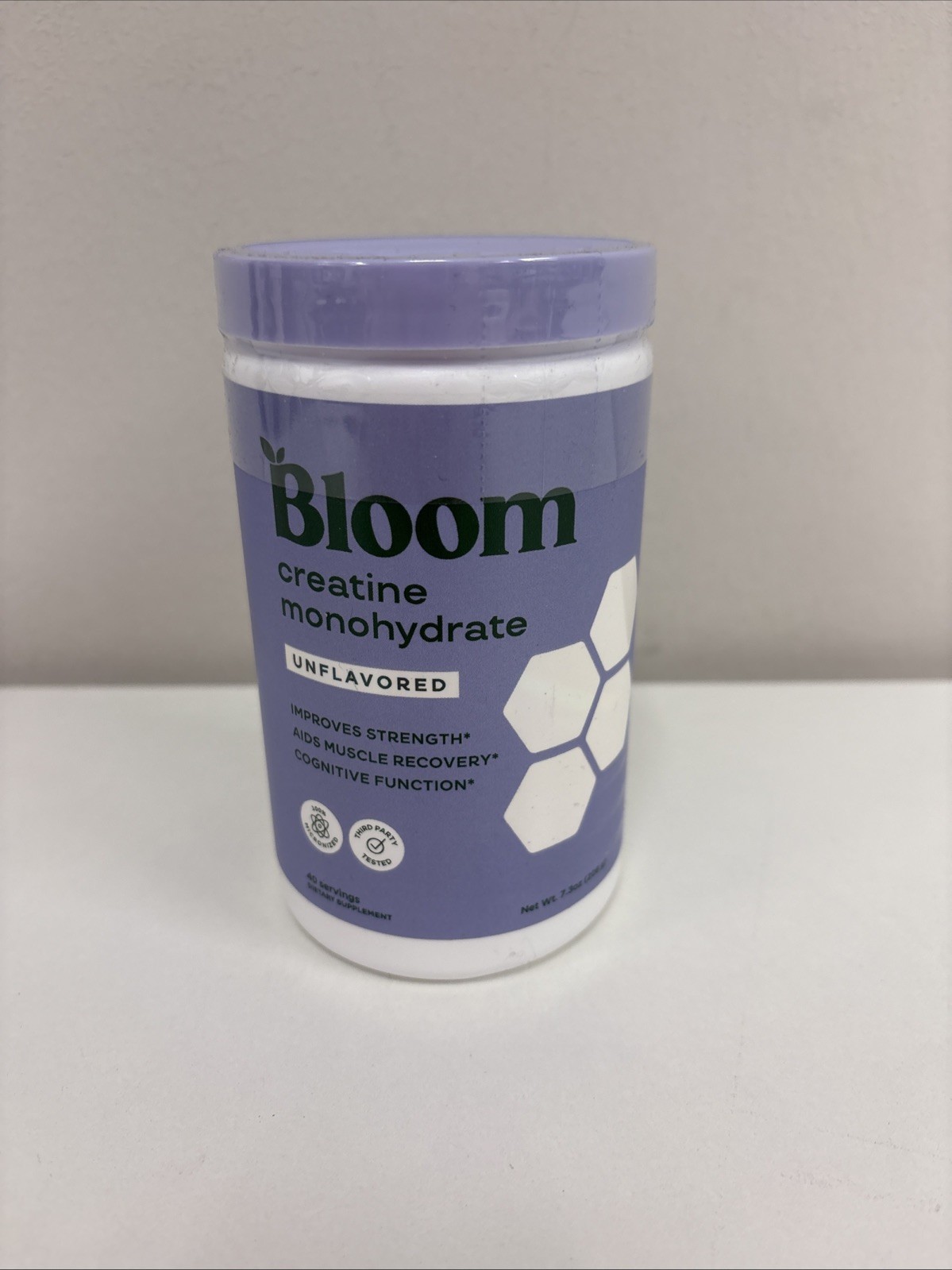 Bloom Nutrition Creatine Monohydrate Powder-unflavored-Micronized Creatine 12/26