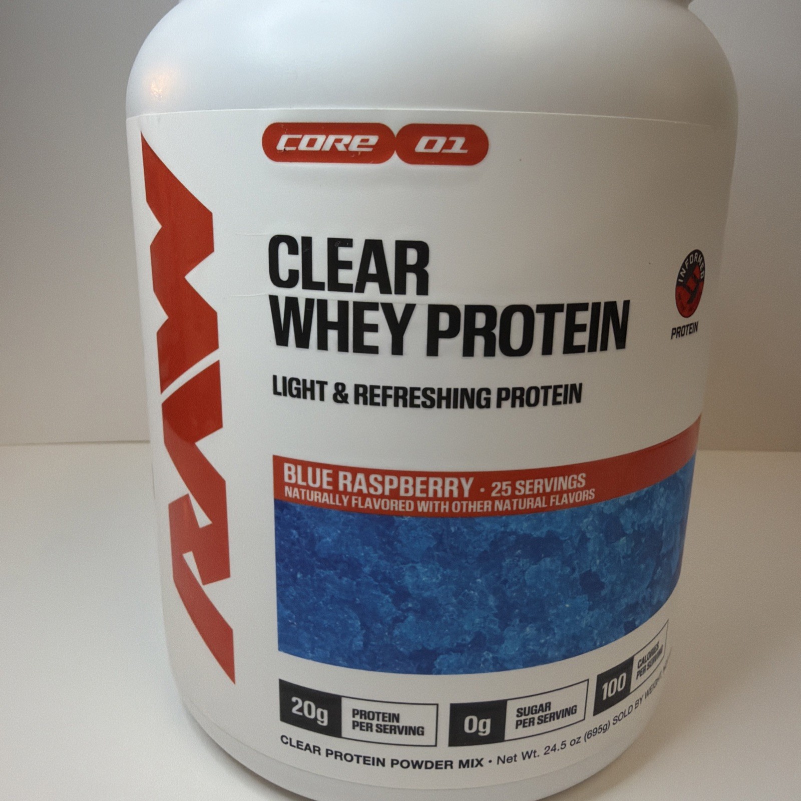 Raw Nutrition Clear Whey Protein – Blue Raspberry – Brand New – 25 Servings