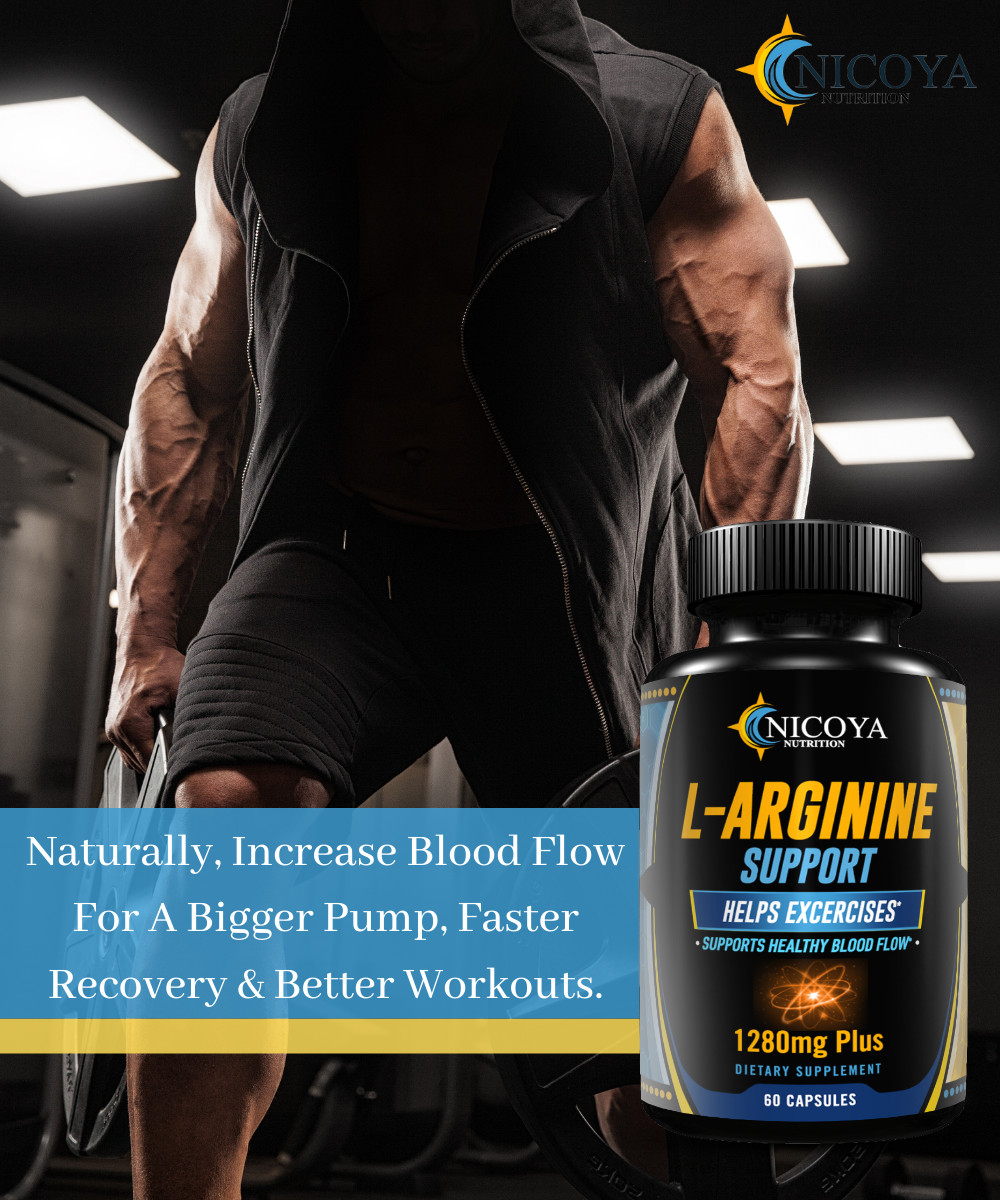 NitricOxide L-Arginine Pre-workout RECOVERY Booster, Pump, Blood Flow & Stamina!