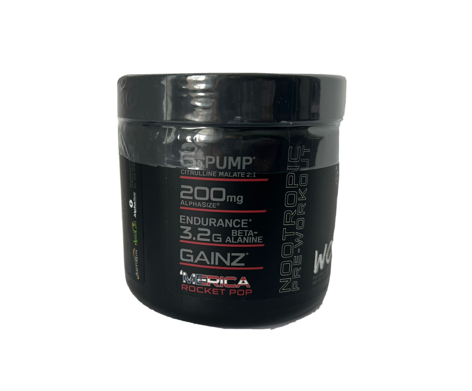 DAS LABS Woke AF Merica Rocket Pop Nootropic Pre Workout 8.61 oz Exp 04/26