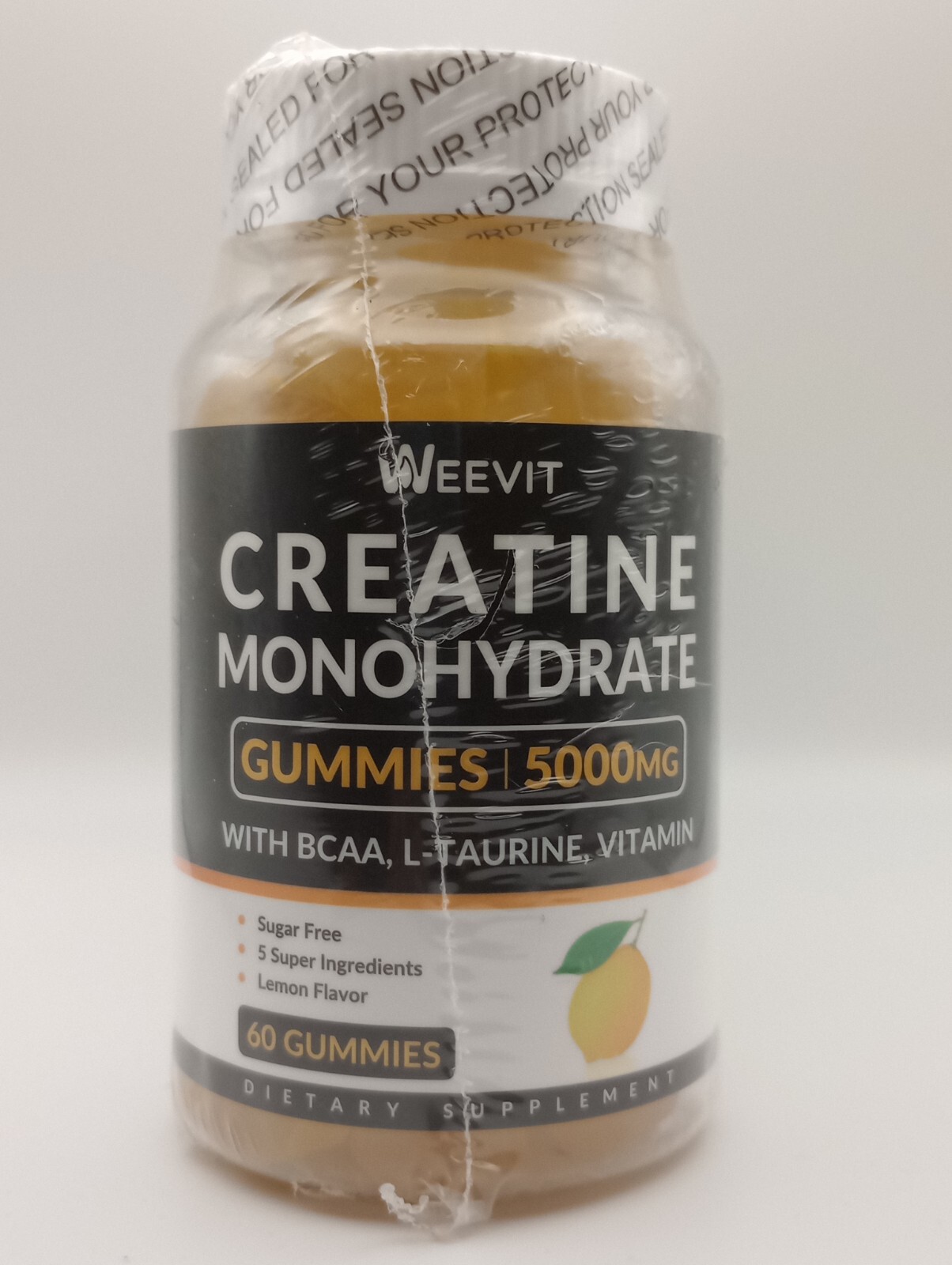 WEEVIT Creatine Monohydrate Gummies 5g, Chewable for Men & Women (2 Pack)
