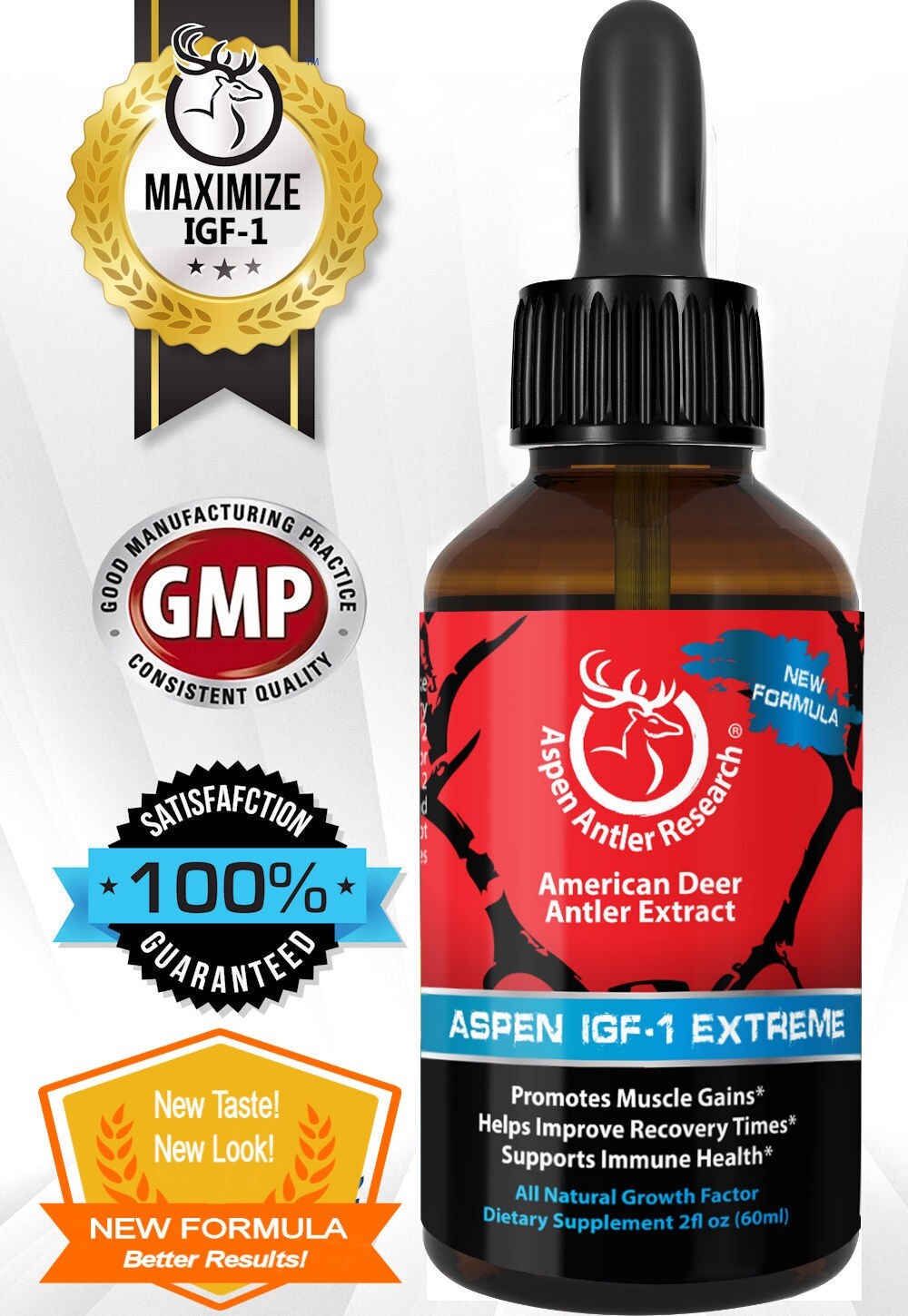 Deer Antler Velvet Spray EXTREME IGF-1 | 400mg At 43X | One Bottle