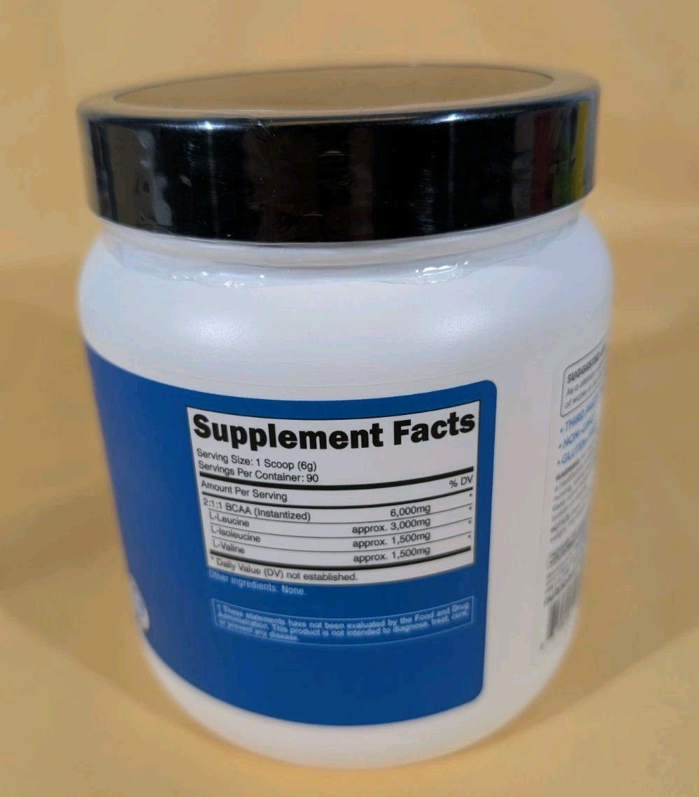 Nutricost BCAA Powder 90 Servings (Unflavored) – 6000mg Per Serving