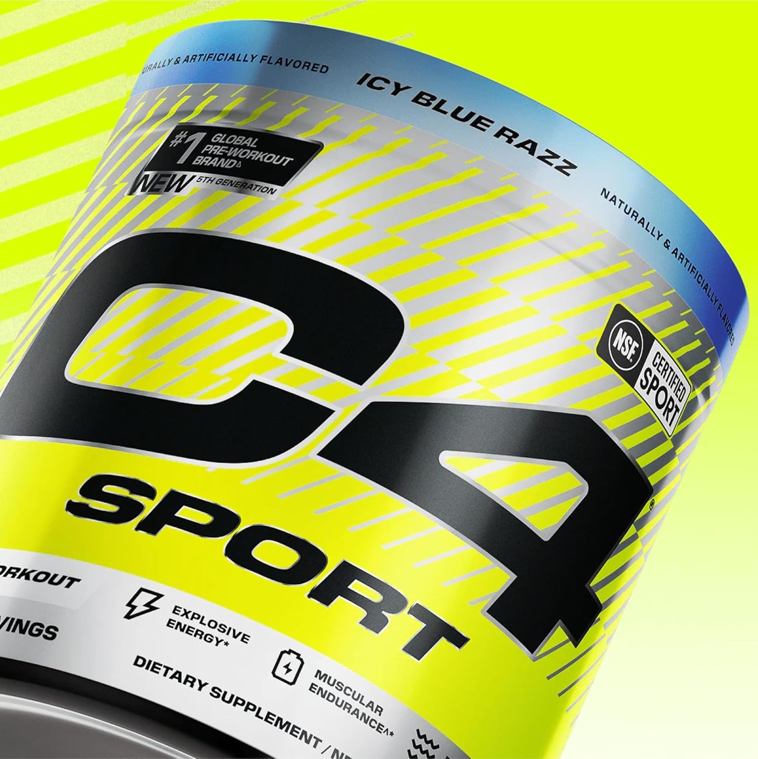 C4 Sport Pre Workout Powder – NSF Certified for Sport – Elite Hydration – Electr