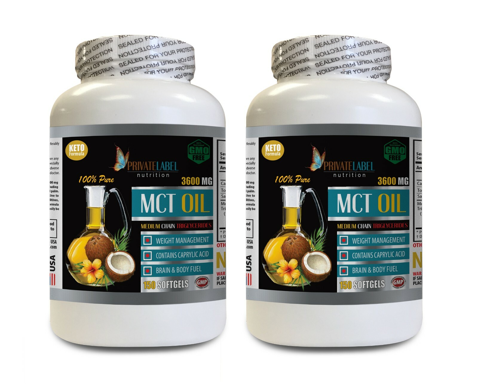immune support herbal supplement – 100% MCT OIL – mct oil natural 2BOTTLE