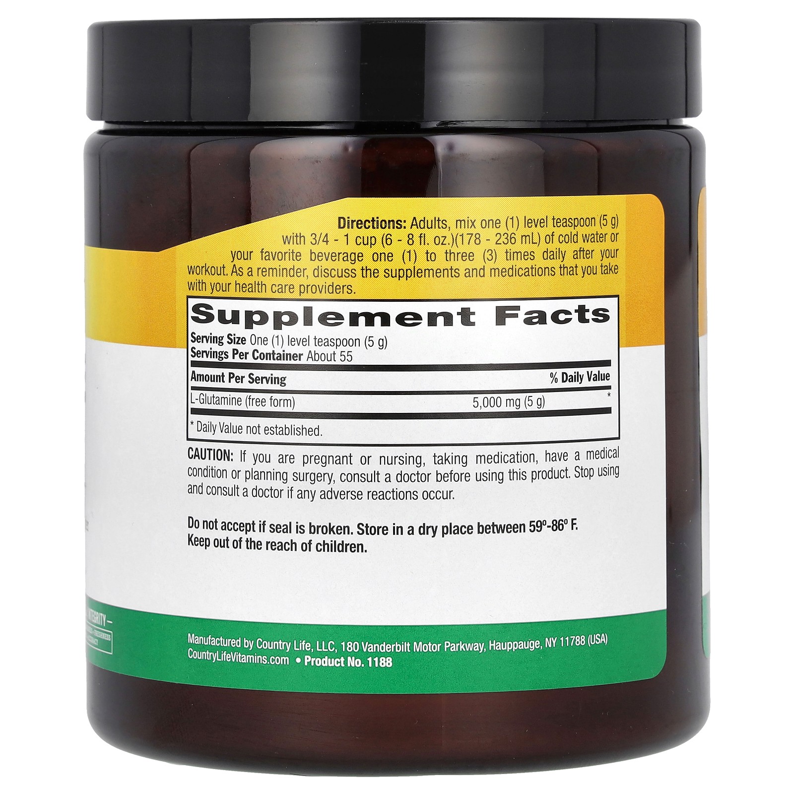 Glutamine Pure Powder, 9.7 oz (275 g)