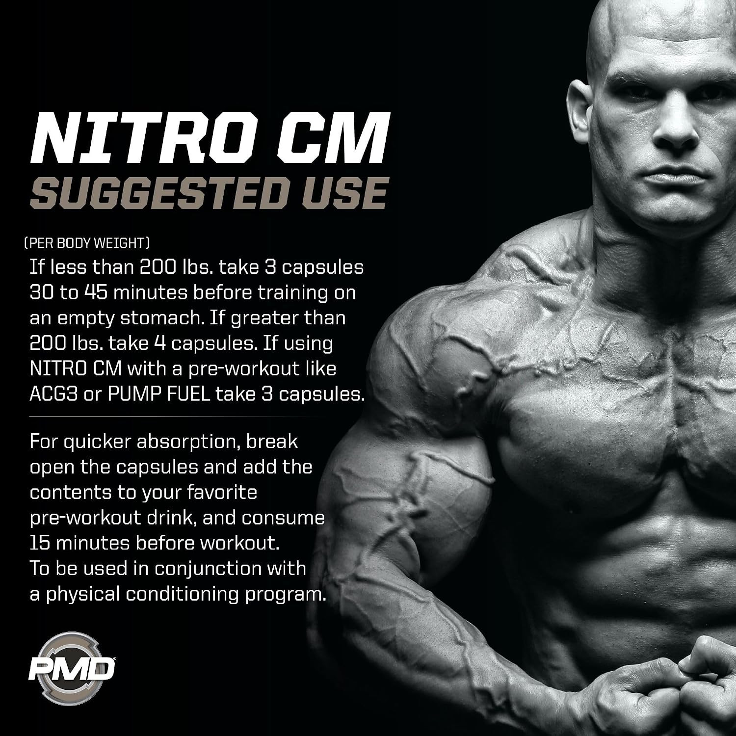 Sports Nitro CM Nitric Oxide with Agmatine Pre Workout Supplement – Muscle Growt