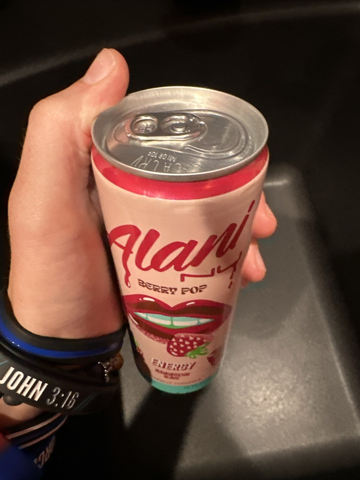 Alani Nu Energy Drink, Berry Pop,ADDISON RAE LIMITED EDITIO, 12 Oz Can Full