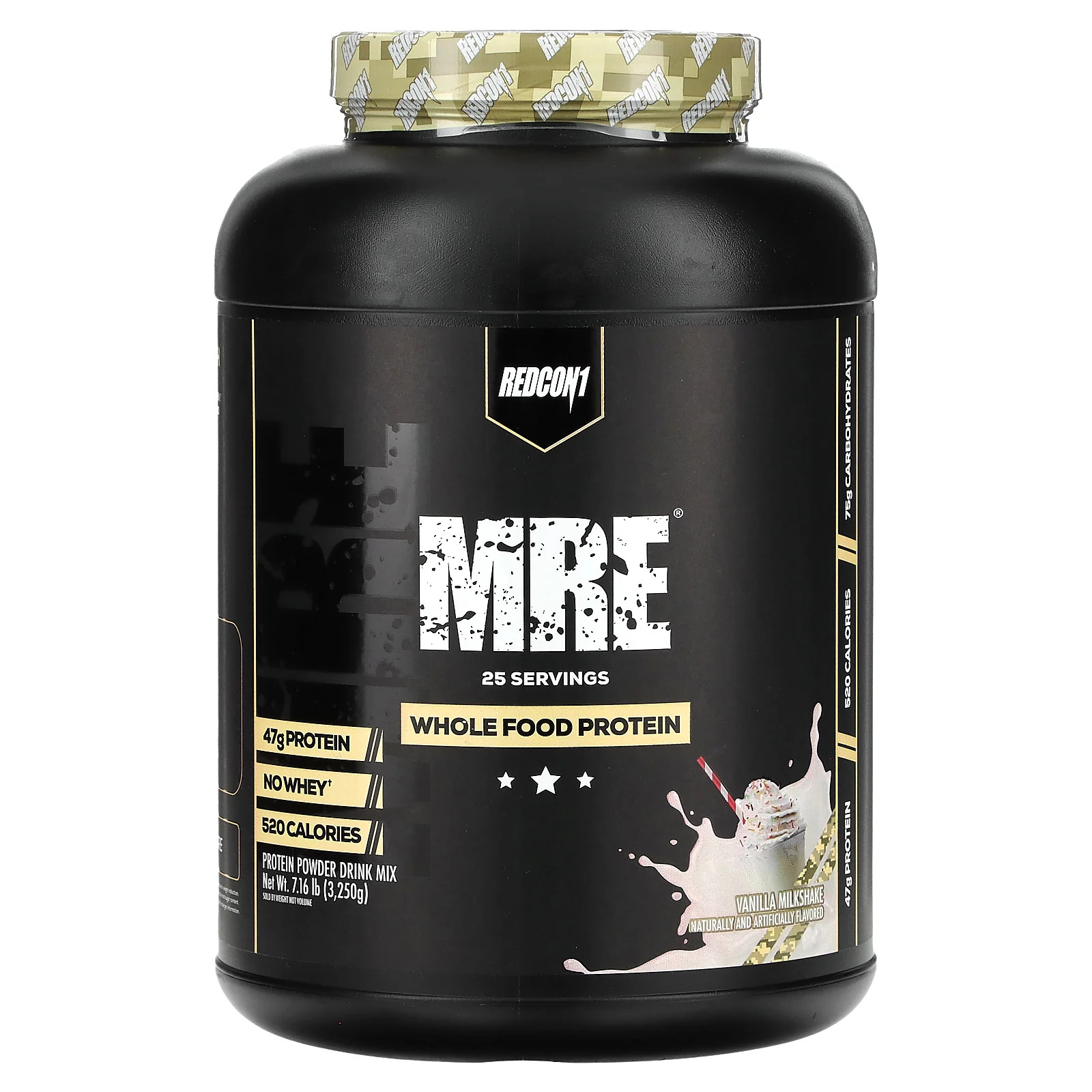 2 X Redcon1, MRE, Whole Food Protein, Vanilla Milkshake, 7.16 lb (3,250 g)