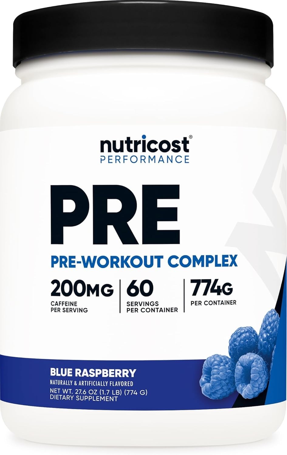 Delicious Blue Raspberry Pre-Workout Complex – 60 Servings for Maximum Energy