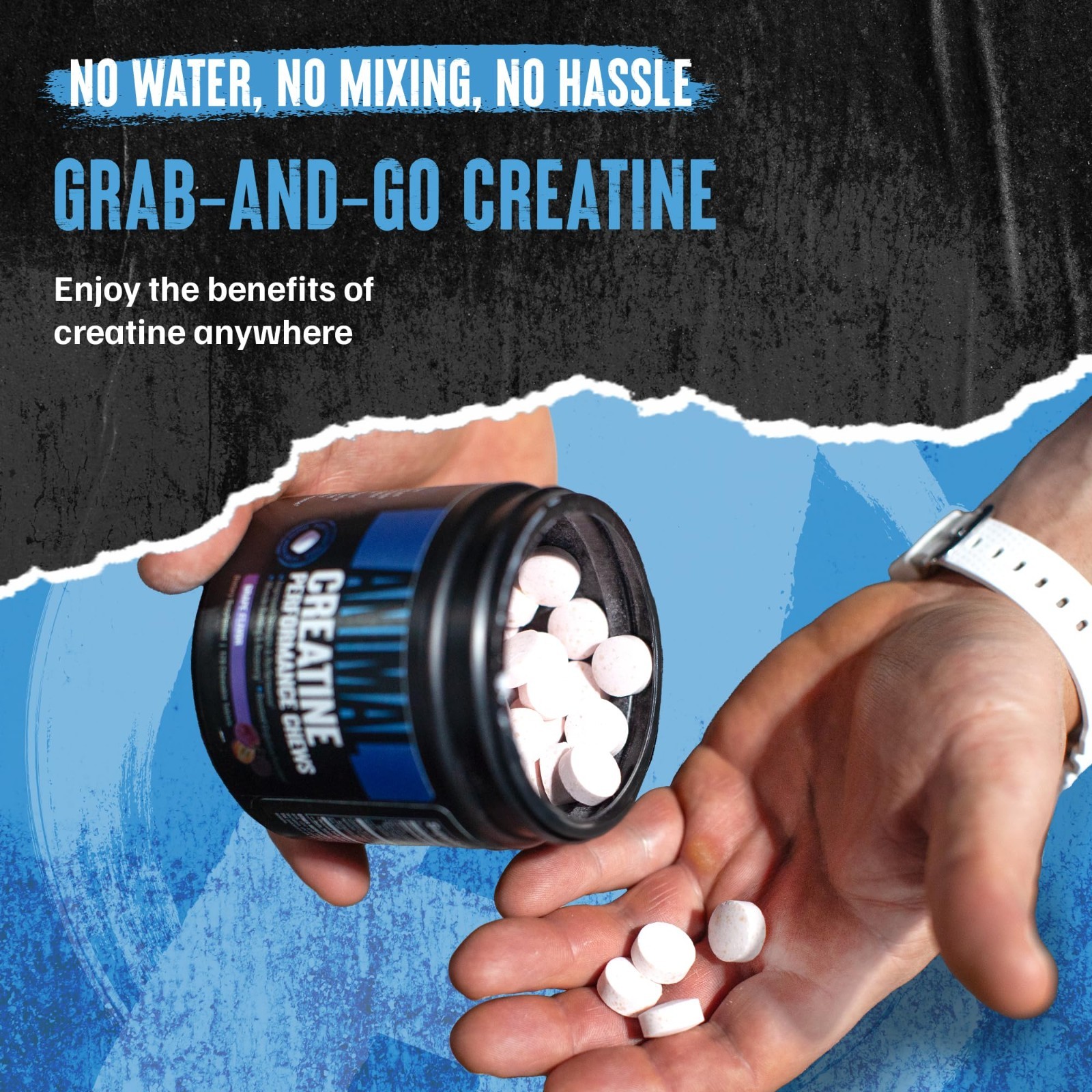 Enhanced Creatine Chews – Monohydrate with AstraGin & Sea Salt for Pumps – Fruit