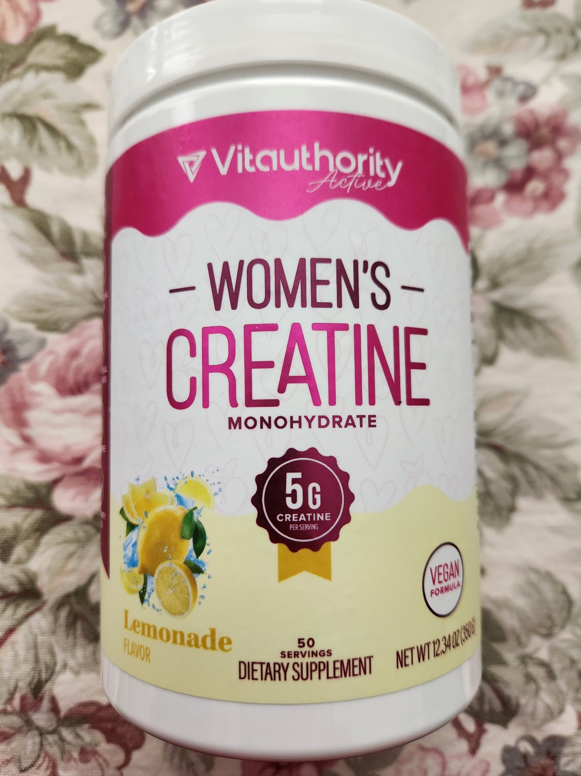 Vitauthority Women’s Micronized Creatine Monohydrate Powder ~ LEMONADE FLAVOR