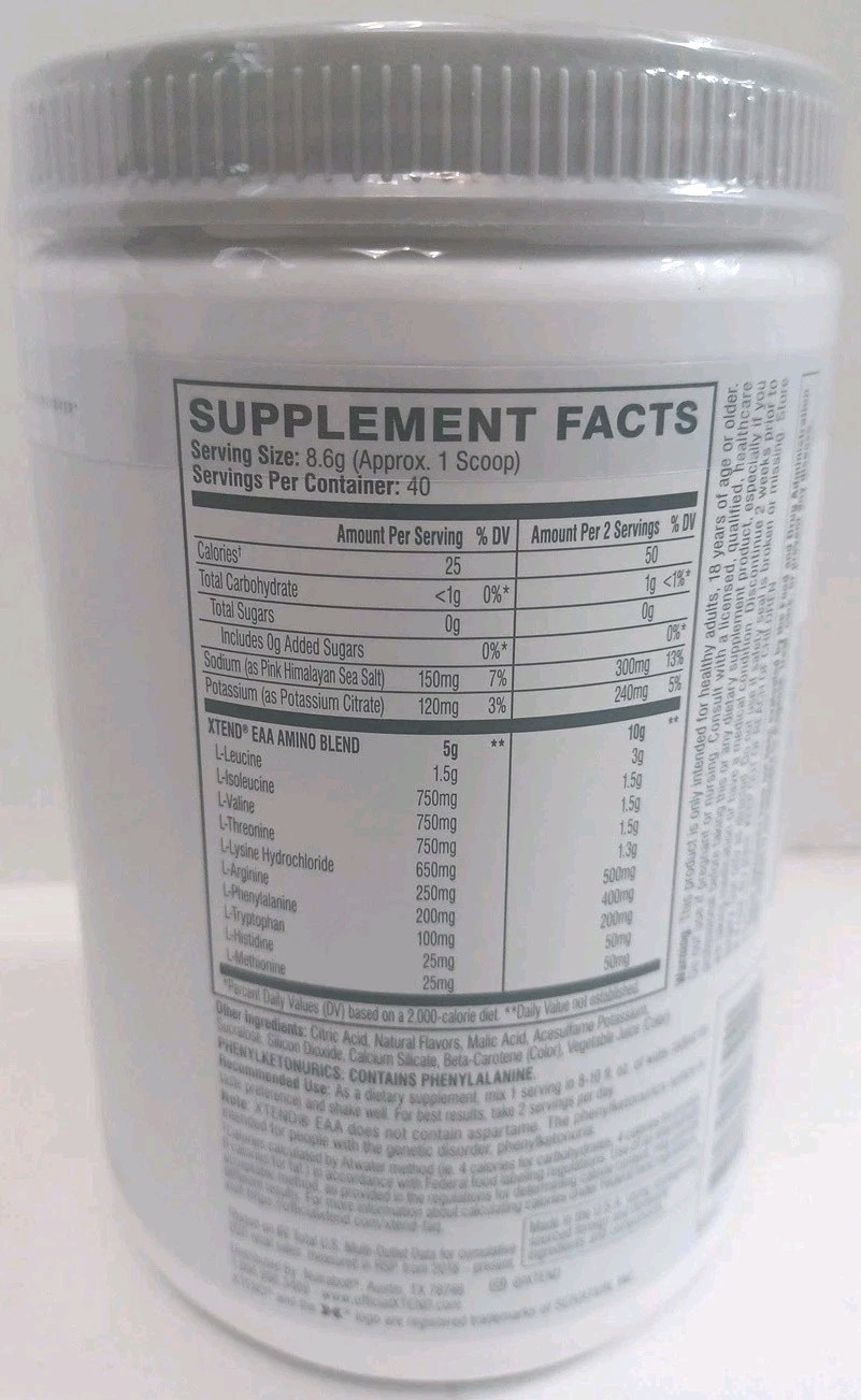 XTEND 10G EAA, Blood Orange, Muscle Recovery Muscle Growth 12.1 oz