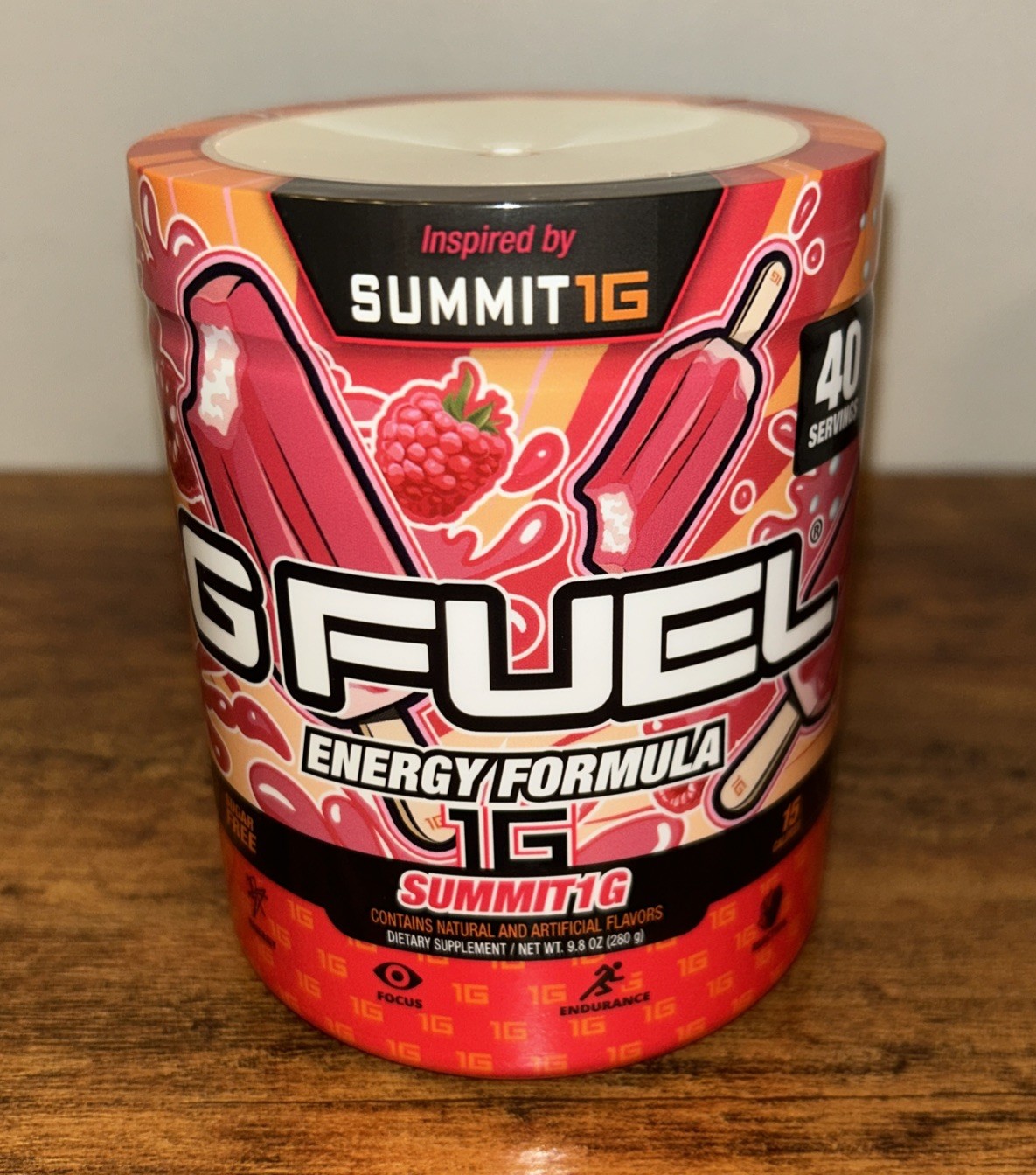 G FUEL Summit1G Raspberry Creamsicle Energy Formula – 40 Servings – Exp. 2028
