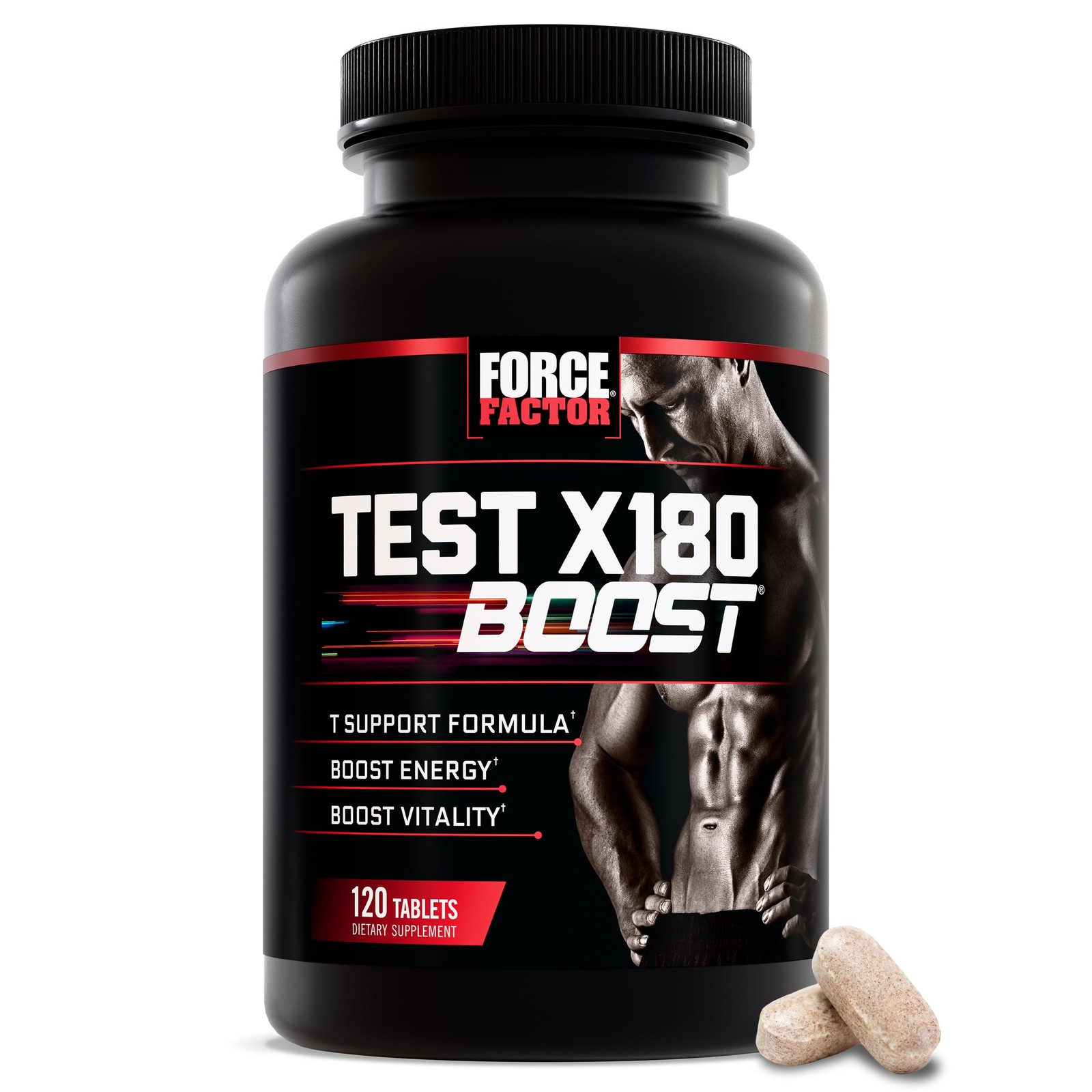 Force Factor Test X180 Boost 9-In-1 T Support For Men D-Aspartic Acid Boron