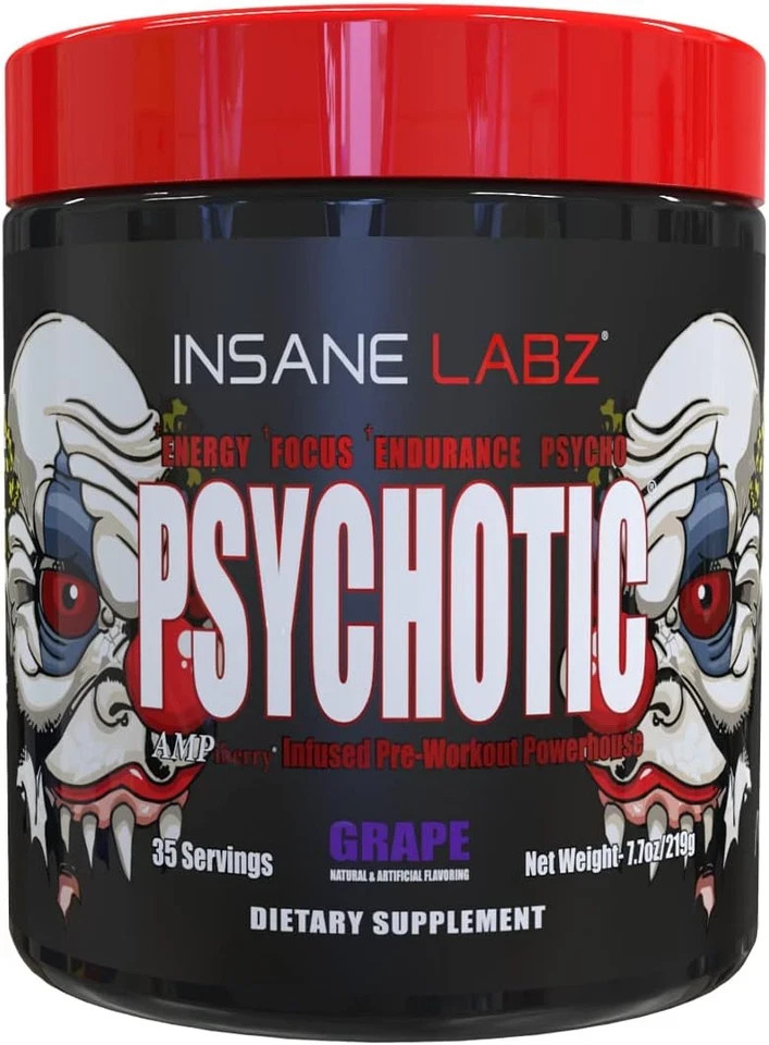Psych-ot-ic Pre Workout GRAPE 35 Servings Extreme Energy