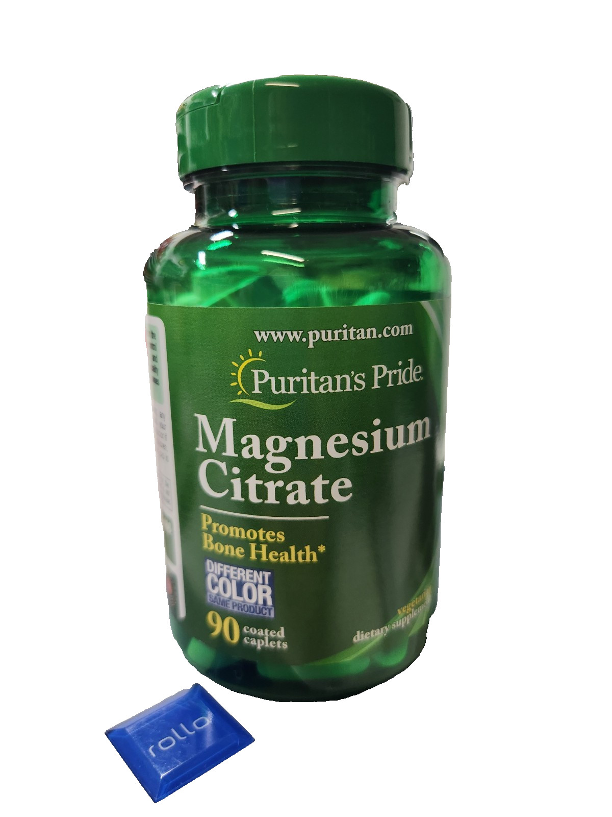 Puritan’s Pride Magnesium Citrate 400mg serving (2 caplets) – 90 coated caplets