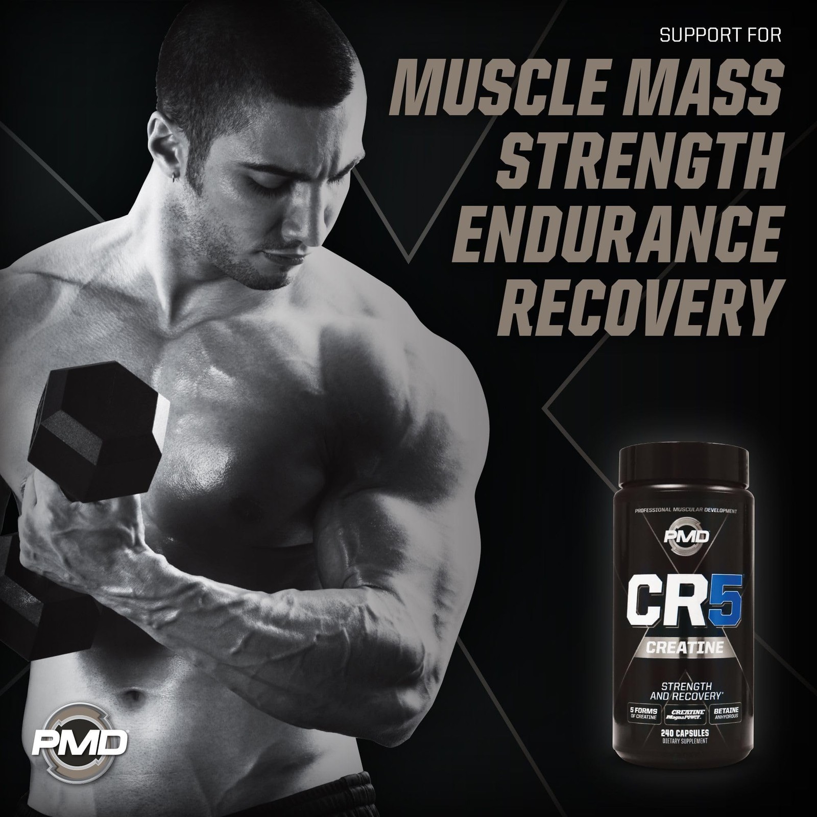 PMD Sports CR5 Professional Creatine Complex – Improved Recovery, Reduce