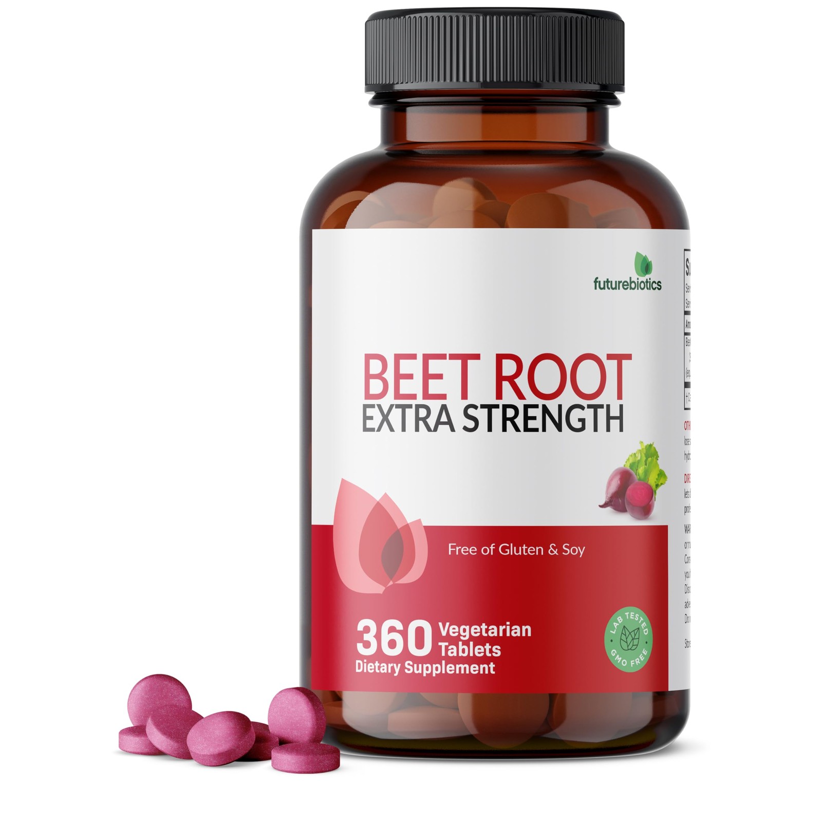 Futurebiotics Beet Root Extra Strength, Non-GMO, 360 360 Count (Pack of 1)
