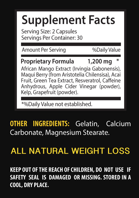 Fat burner energy – WATER AWAY – AFRICAN MANGO COMBO – african mango extract