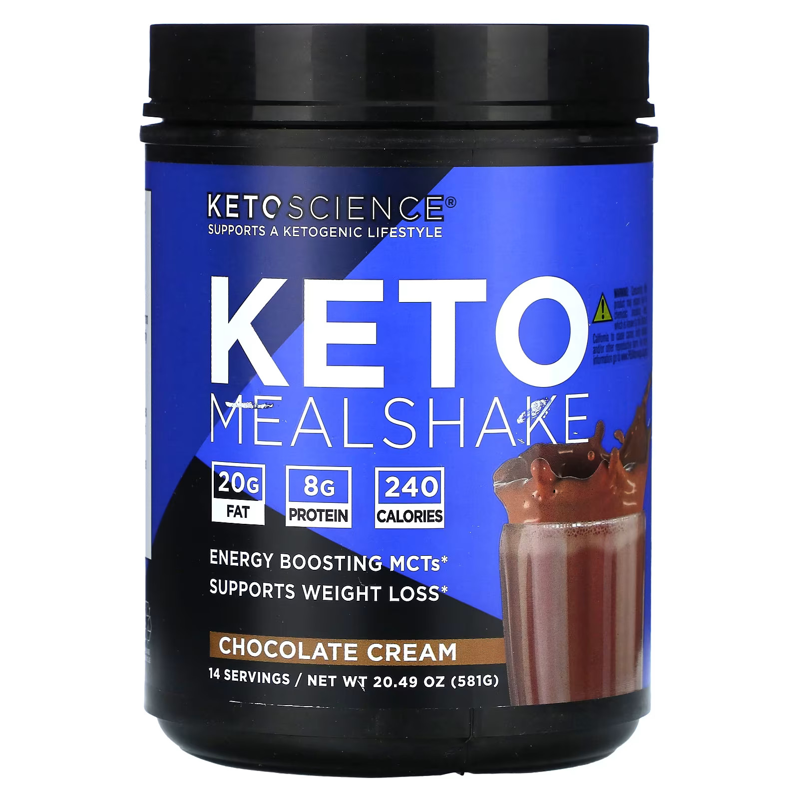 2 X Keto Science, Keto Meal Shake, Chocolate Cream, 20.49 oz (581 g)